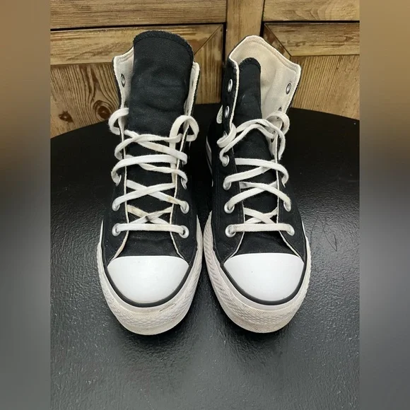 Converse CTAS Lift Black Platform High-Top Sneakers Women’s Size 7.5 - Picture 4 of 11